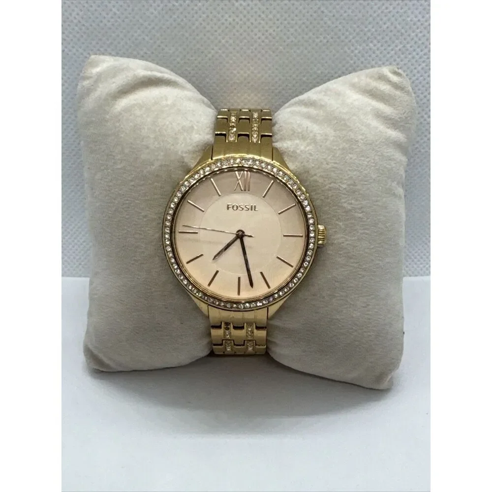 Fossil Suitor BQ3116 Women's Rose Gold Stainless Steel Analog Dial Watch JNA361